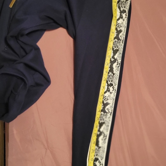 Calvin klein Sweater Dress With Hoodie And Gold Zipper, Xl, Blue navy - Picture 2 of 4